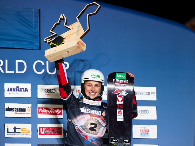 Podium in Cortina