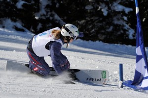 Sabine auf der Piste